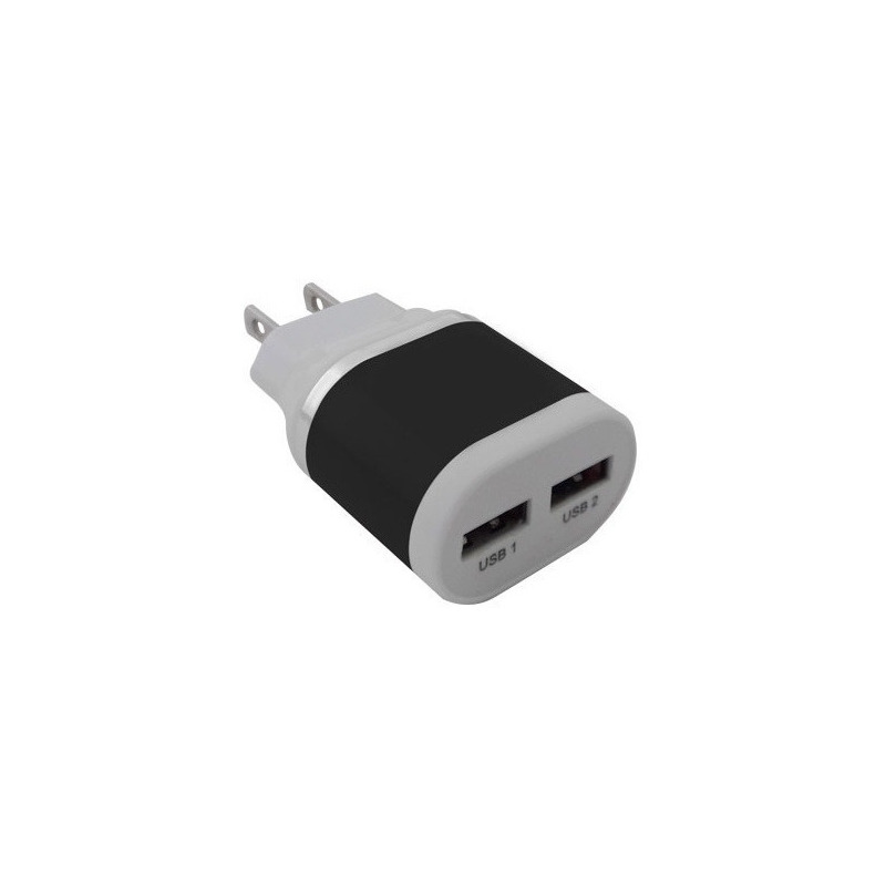Cargador Brobotix 2 Puertos USB 161264N Negro