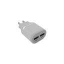 Cargador Brobotix Blanco 2 Puertos USB Para Celular 5 V 2 A