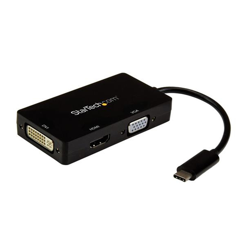 Mini adaptador grafico externo usb-c tipo c a hdmi dvi y vga