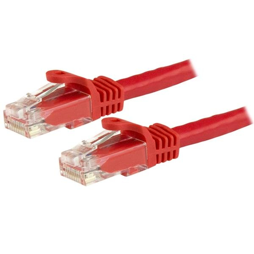 Cable 3m red ethernet utp cat6 snagless rojo rj45