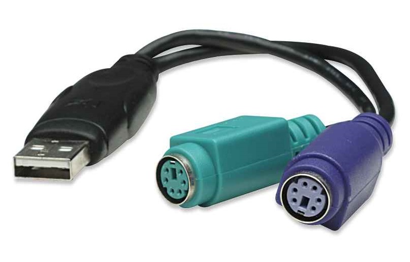 Convertidor usb a ps2 manhattan - 2x mini din 6 pin ps/2