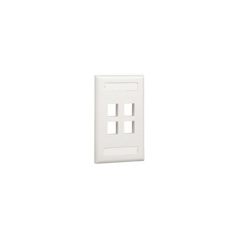Conector 4 puertos panduit nk4fiwy - color blanco