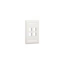Conector 4 puertos panduit nk4fiwy - color blanco