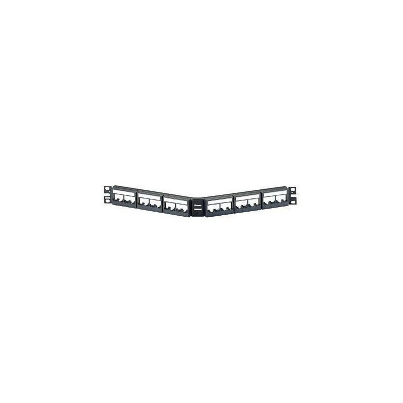 Panel de parcheo panduit cppla24wbly - negro