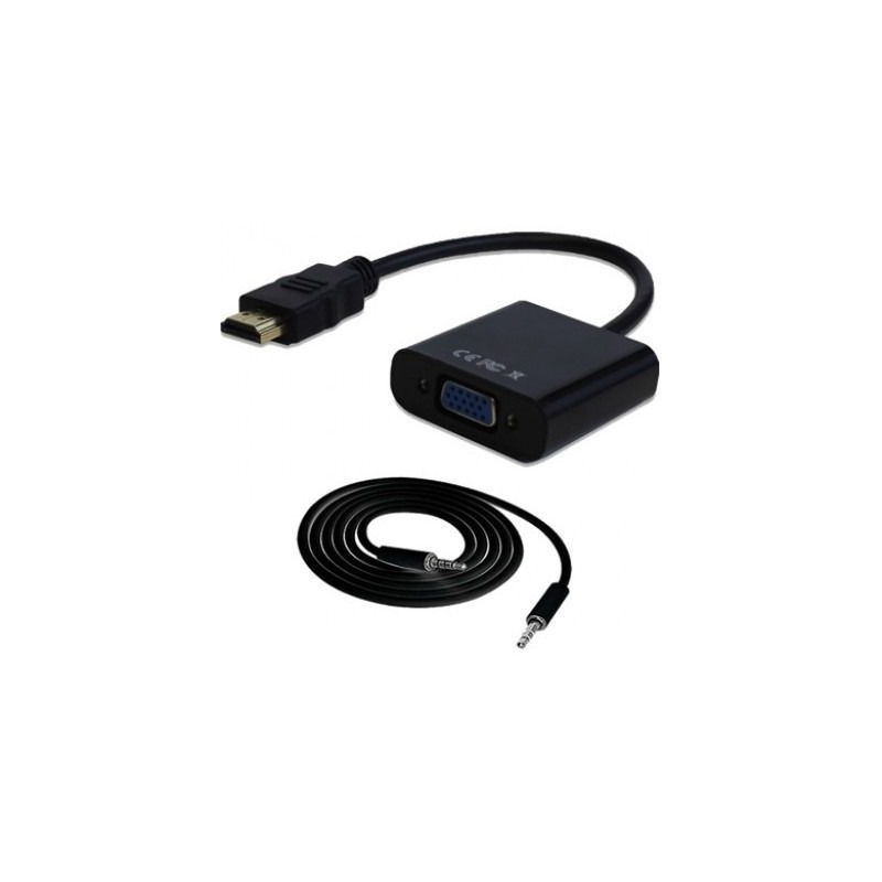 Convertidor hdmi a vga brobotix 110964n - negro
