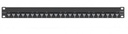 Patch panel z-max, categoria 6a, blindado, de 24 puertos, plano, 1ur