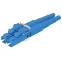 Conector de fibra óptica lc duplex opticam, monomodo 9/125 os2, pre-pulido, color azul