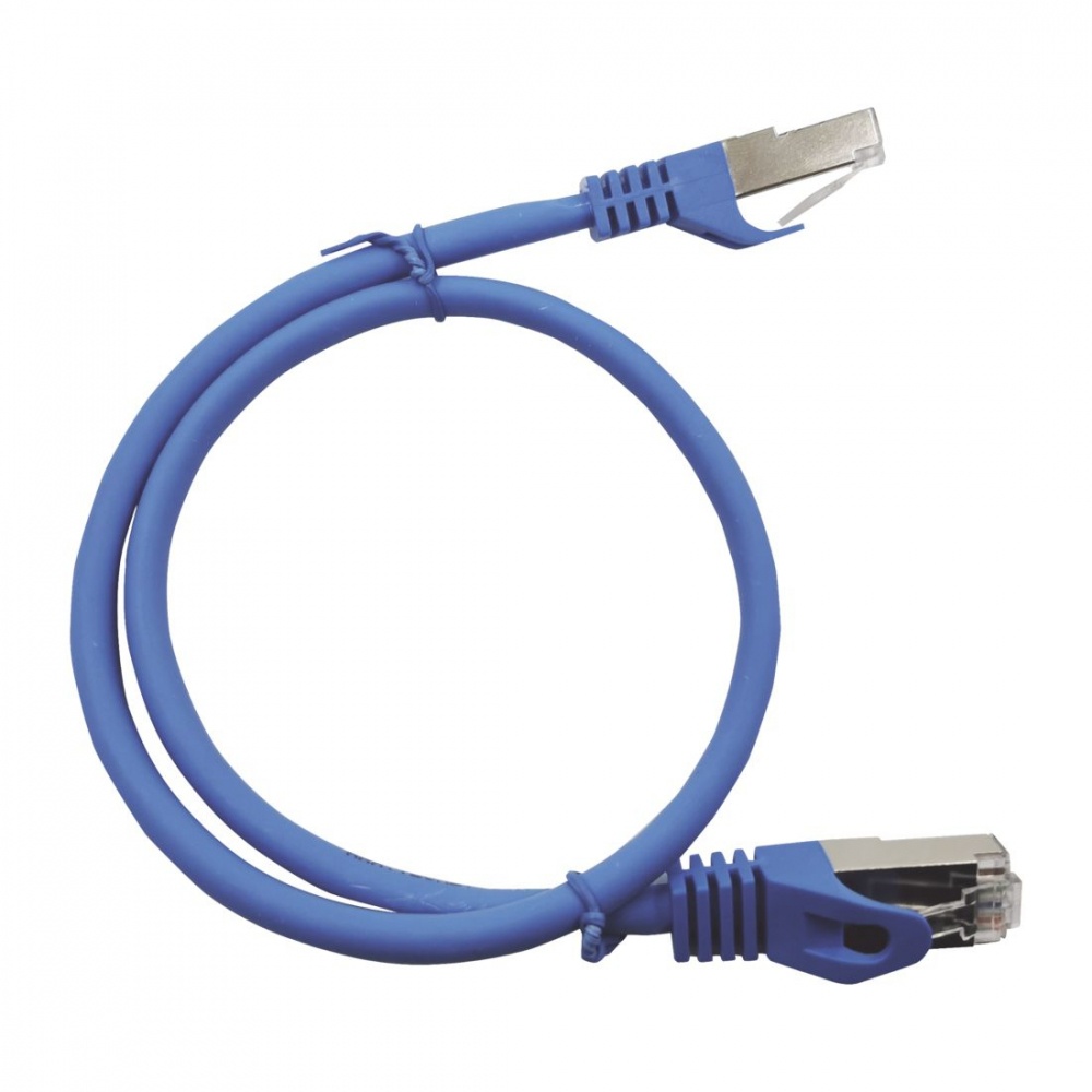 Patch cord cat6a 10g blindado  2m ( 6.25 ft ) azul