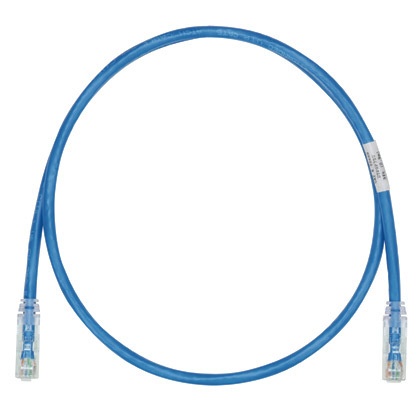 Cable de parcheo tx6, utp cat6, diámetro reducido (28awg), color azul, 10ft 