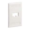 Placa De Pared Vertical Clásica Panduit Salida Para 2 Puertos Mini-com Con Espacios Para Etiquetas