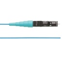 Pigtail de fibra óptica lc simplex, multimodo om4 50/125, 900um, color aqua, 1 metro