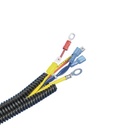 Tubo corrugado abierto para protección de cables, 1in (25.4 mm) de diámetro, 30.5 m de largo, color negro