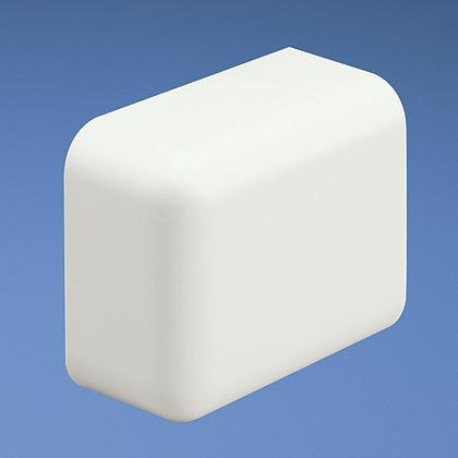 Tapa final, para uso con canaleta ld5, material abs, color blanco mate