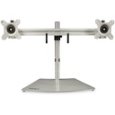 Base soporte para 2 monitores de hasta 24in-color plata