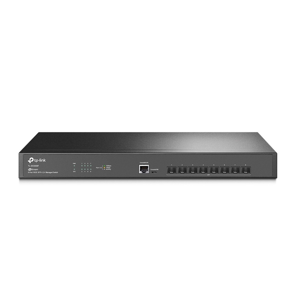 Switch TP-Link 10G JetStream TL-SX3008F 8 Puertos SFP+ 160 Gbit/s 32.000 Entradas Administrable