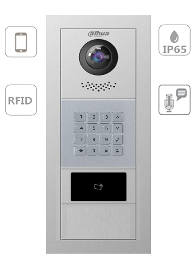 Dahua vto4202fx series - frente de calle modular para departamentos y/o fraccionamientos/ función p2p/ cámara de 2 megapíxeles/ 