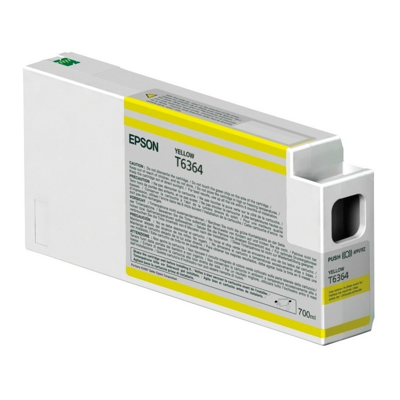 Cartucho Epson UltraChrome HDR Amarillo 700ml Stylus Pro 7700 7900 9700 9900 WT790