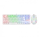 Kit Mouse Y Teclado Mecanico Gamer Redragon K552 White BA RGB Alámbrico USB