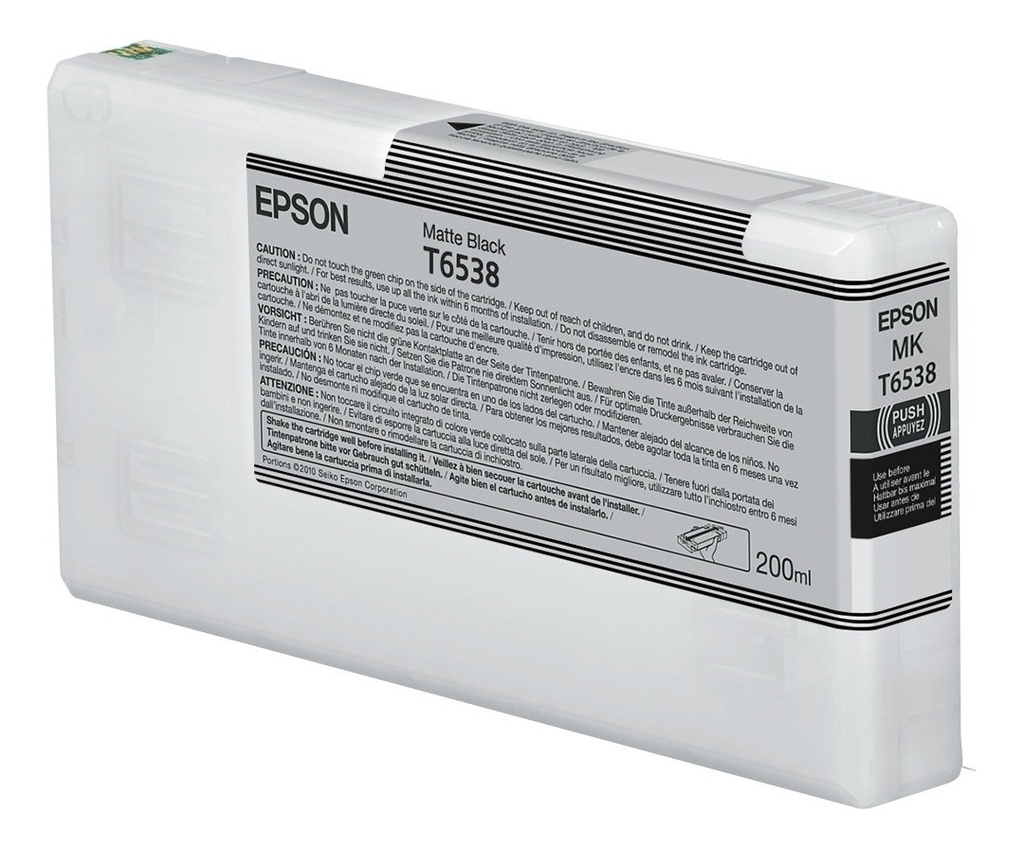 Cartucho De Tinta Epson UltraChrome HDR Negro Mate 200ml