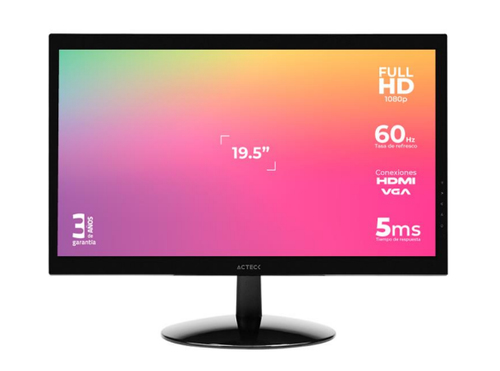 Monitor Acteck AC-933865 LED 19.5" HD Widescreen 60Hz HDMI