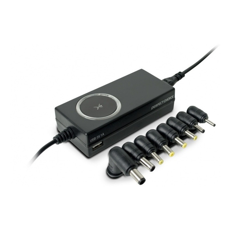Adaptador de corriente universal perfect choice c puntas intercambiables c