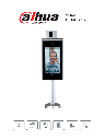 Dahua dhi-asi7223x-a-v1-t1 - control de acceso con reconocimiento facial  y medición de temperatura/ pantalla touch de 7 pulgada