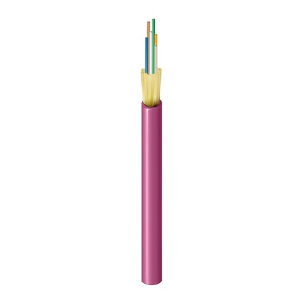 Fibra optica interior multimodo belden fi4d006r9 6hilos om4 erika violeta 1640ft/500 metros