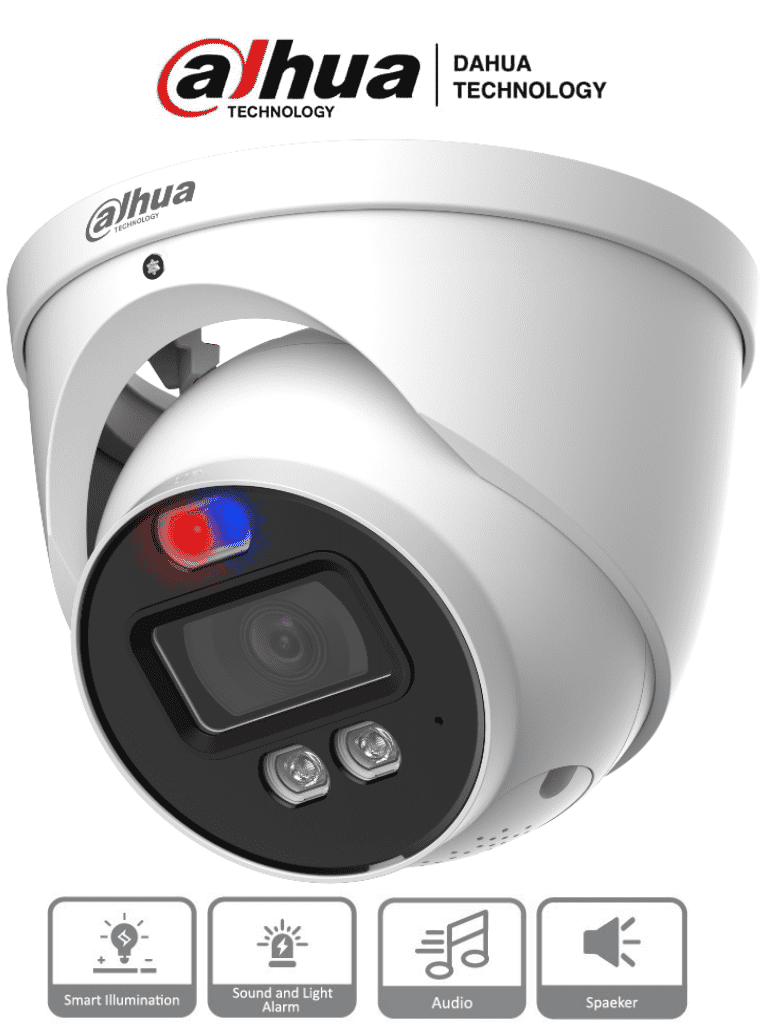 Cámara CCTV Domo IR Para Interiores/Exteriores TiOC Dahua HAC-ME1509H-A-PV Alámbrico 2880x1620 Pixeles Día/Noche Con Micrófono