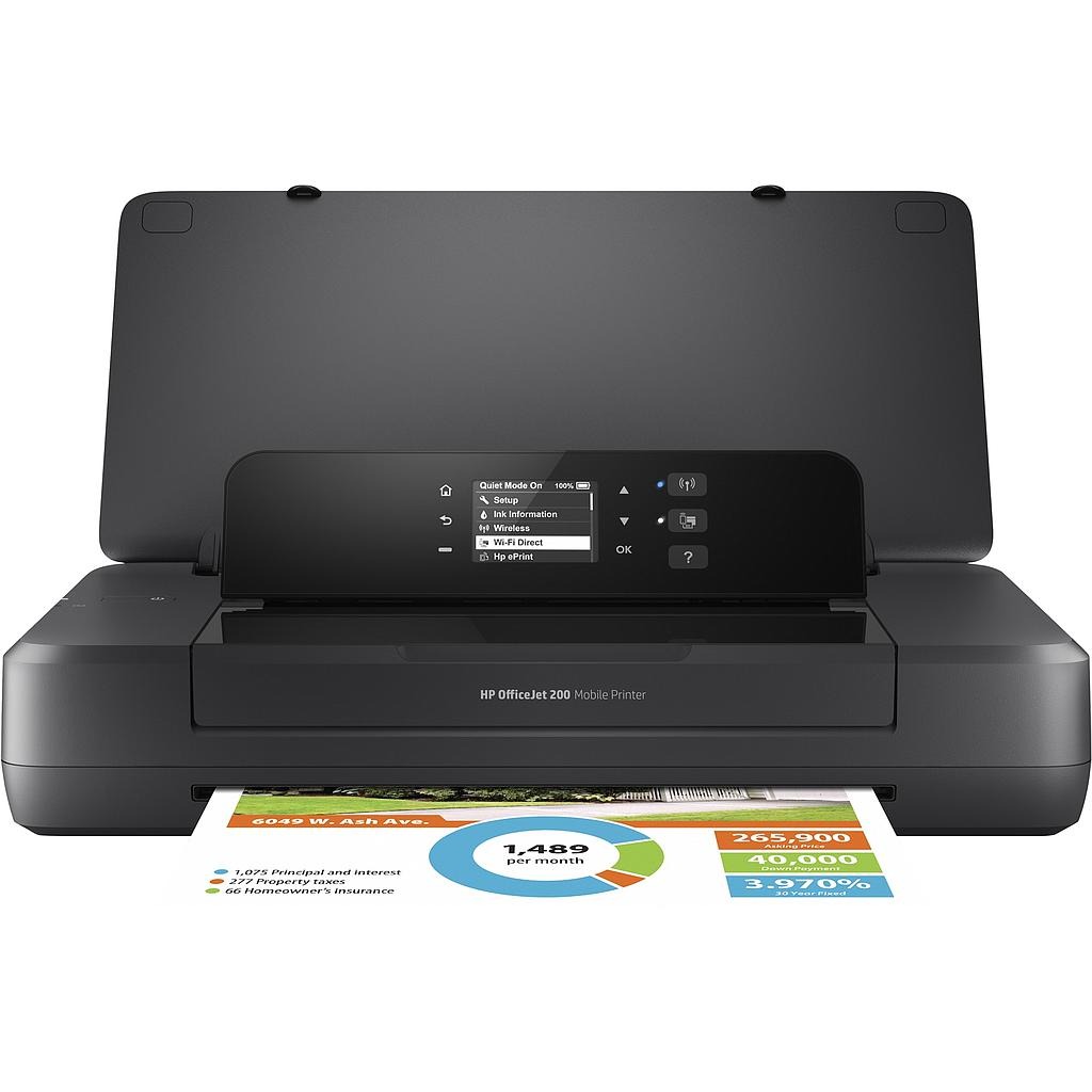 Impresora De Inyección HP Officejet 200 Mobile Portátil Color