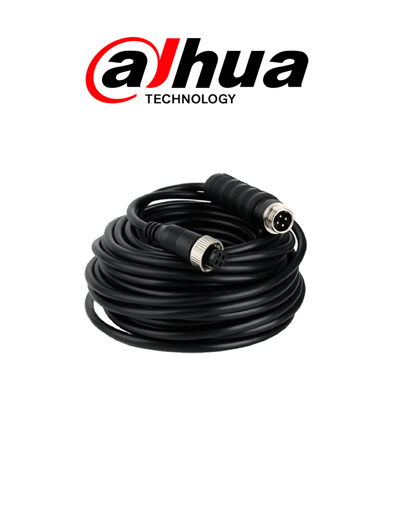 Dahua mcnu-gxf4-gxm4-6 - cable extensor tipo aviación de 6 metros/ para transmisión de video y audio analogico/ conectores m12 h