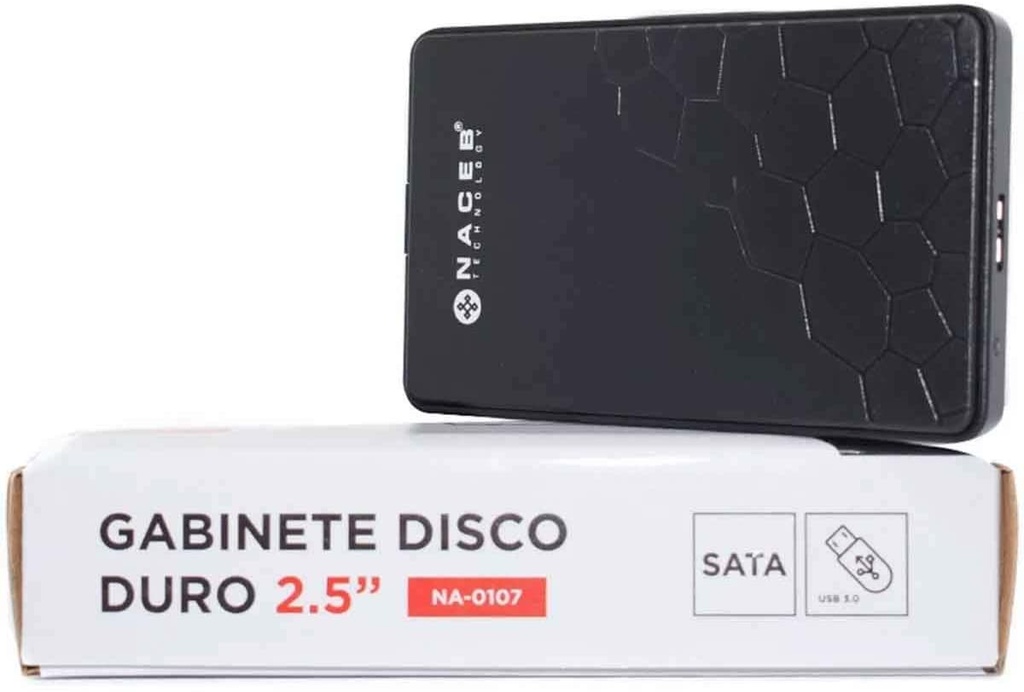 Gabinete de Disco Duro Naceb NA-0107 2.5" SATA USB 2.0/3.0
