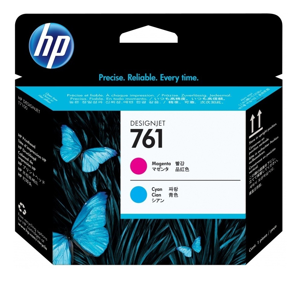 Cabezal HP 761 Magenta/Cyan T7100 400ml