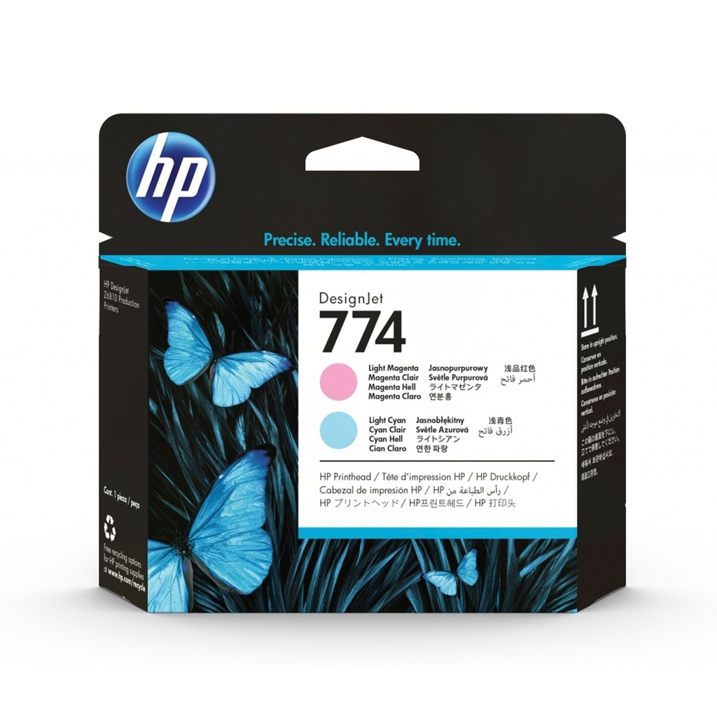 Cabezal HP 774 Paquete de 2 Piezas Cian Claro y Magenta Claro