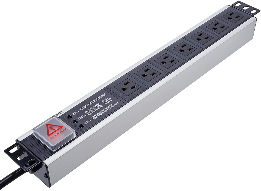 Barra multi contacto de 7 posiciones intellinet para rack 19207102