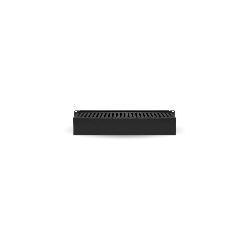Organizador metalico horizontal de 2u brobotix 830878 - negro