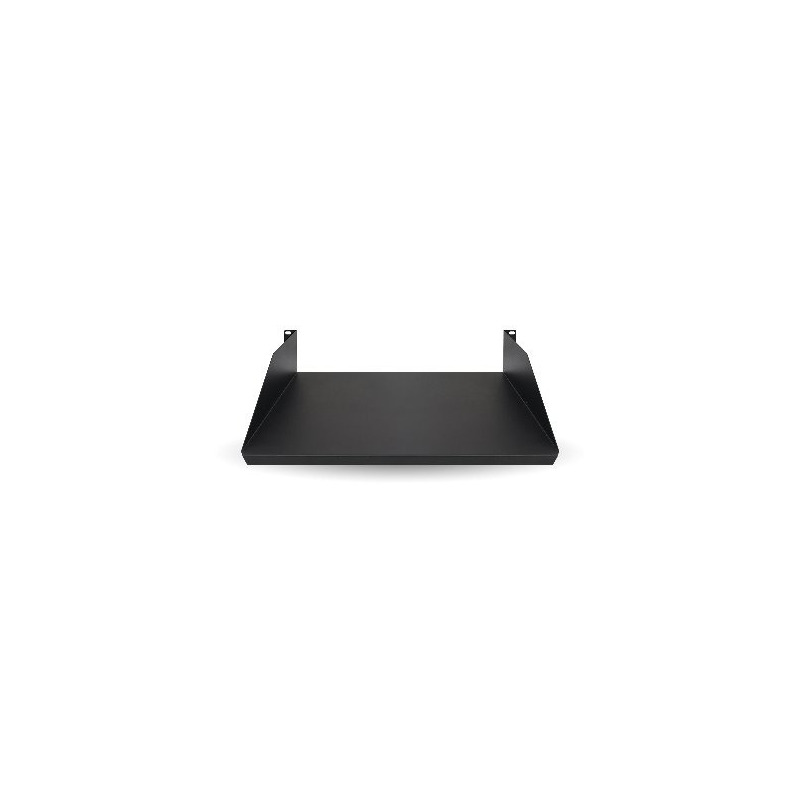 Charola lisa para rack 2u x 35 cms brobotix 830733 - negro