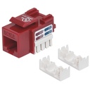 Jack de impacto utp cat6 calibe 22 al 26 awg intellinet rojo 210614