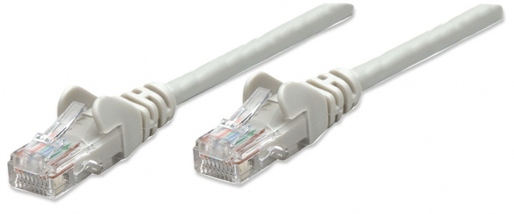 Cable patch cat 5e, utp7.0f (2.0mts) intellinet color gris 318976