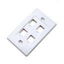 Tapa Para Caja Faceplate Intellinet Montaje Al Ras 4 Salidas 163316