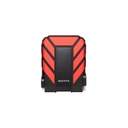 Disco duro externo adata hd710 pro, 2tb, 2.5 pulgadas, usb 3.2 gen 1, max 5gb/s, color rojo/negro (ahd710p-2tu31-crd)
