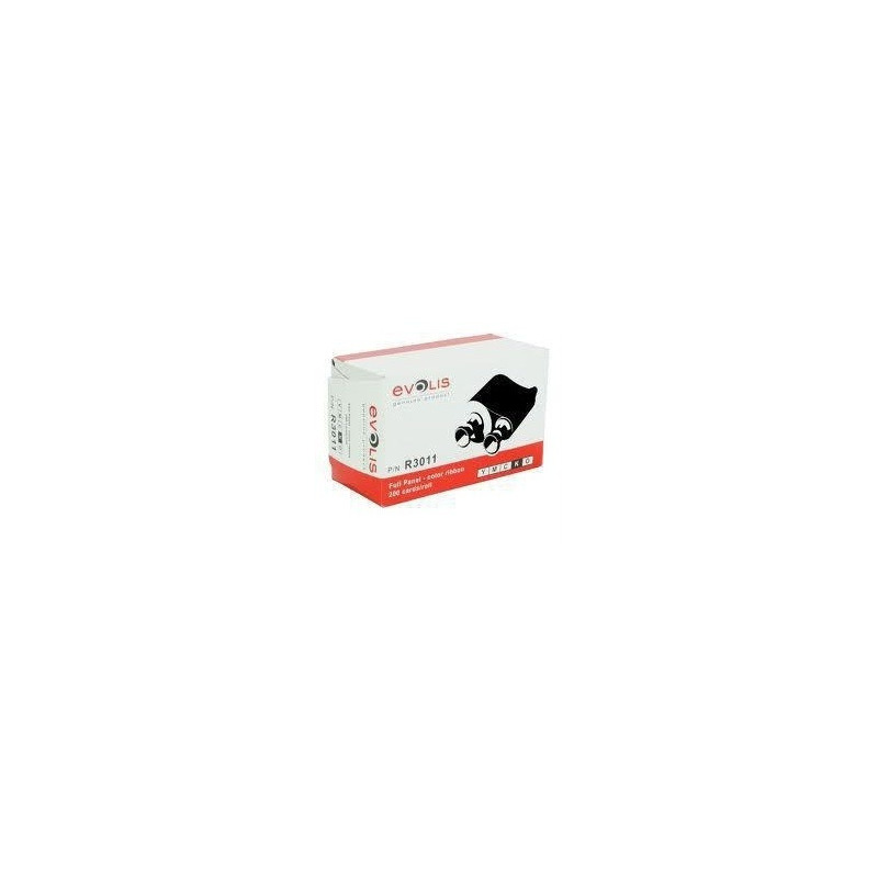 Cinta Evolis R3011 Ymcko 200 Impresiones Pebble Dualys