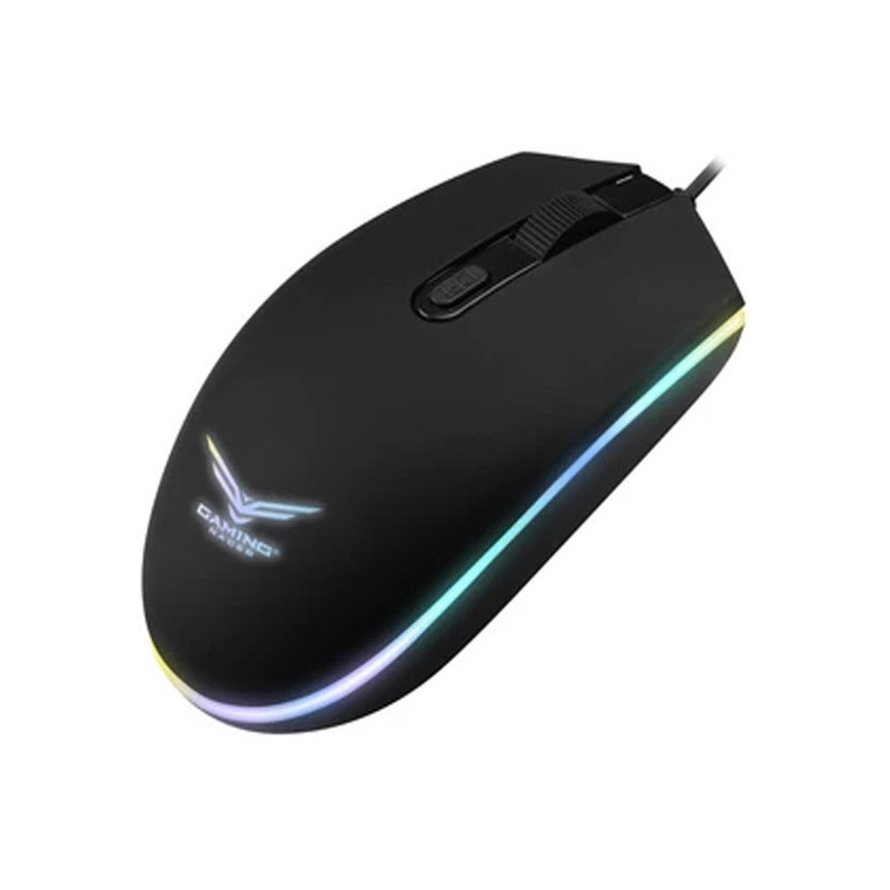 Mouse Gamer Naceb NA-0936 Crossfire RGB 1200dpi Negro