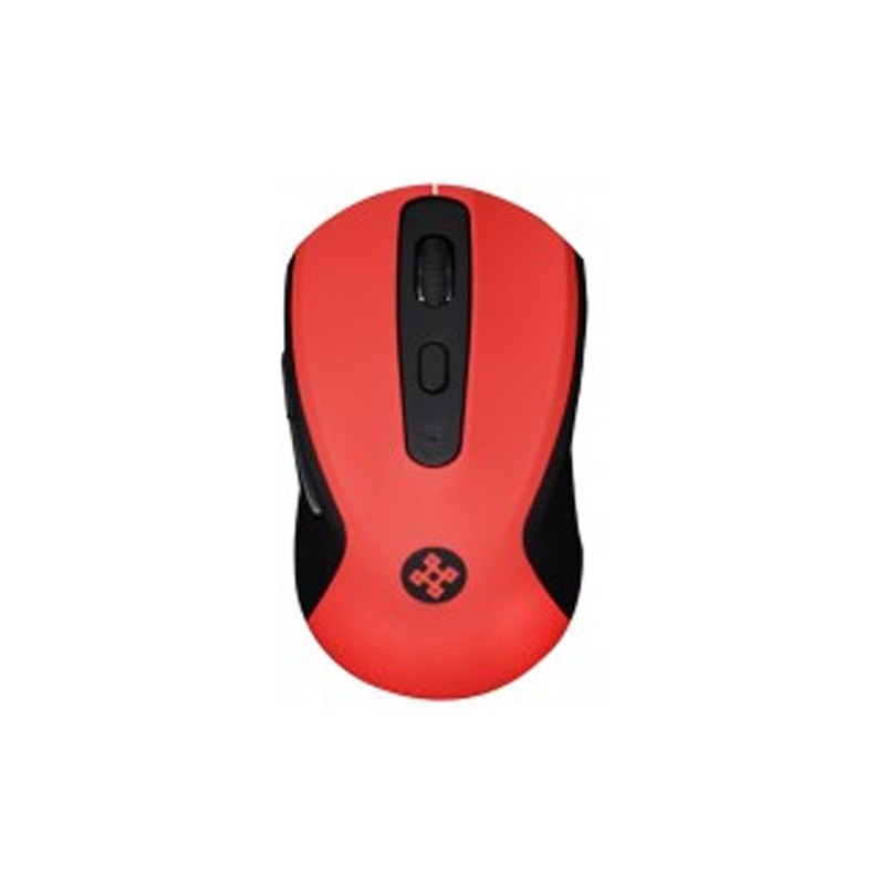 Mouse Naceb Óptico NA-0116 Inalámbrico USB 1600DPI Negro/Rojo