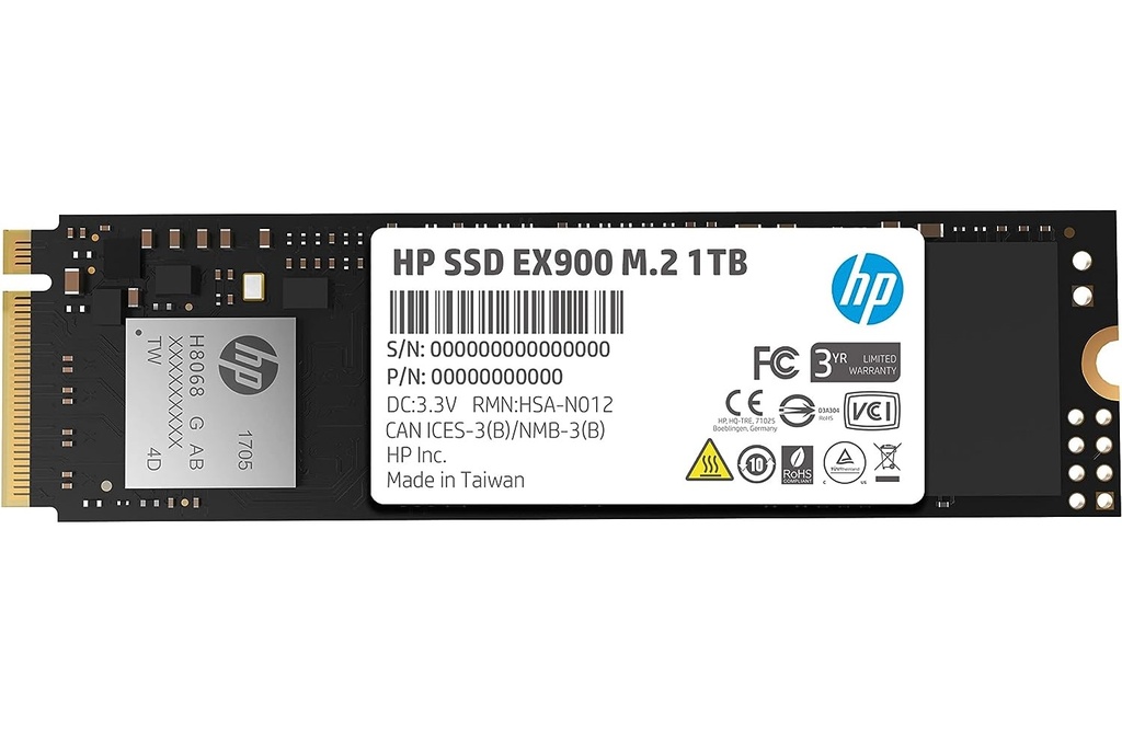 Unidad SSD HP EX900 1TB PCI Express 3.0 M.2