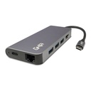 Adaptador multipuerto 8 en 1 ghia usb 3.1 de tipo c a hdmi rj45
