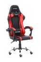 Silla gamer ergonómica modelo falkor color negro-rojo