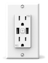 Contacto de pared wifi inteligente  mirati  2 usb  2 contactos