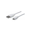 Cable USB 2.0 Manhattan 323987 USB Tipo A Macho - Micro B Macho 1 Metro
