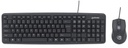 Teclado y mouse manhattan alambrico usb 178464
