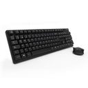 Teclado Y Mouse Vorago Km-106 Alámbrico Usb Negro Español 105 teclas